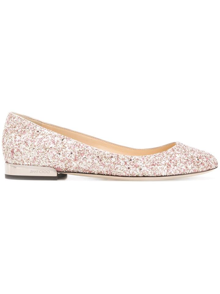 Jimmy Choo Jessie Flat Ballerina Shoes - Pink