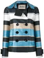 Herno - Giacca Jacket - Women - Polyester/silk/acetate - 40, Blue, Polyester/silk/acetate
