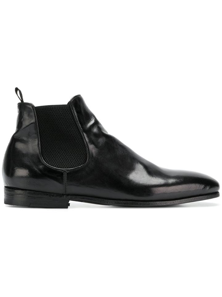 Officine Creative Elasticated Panel Boots - Black