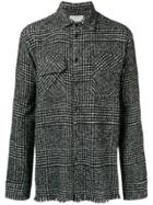 Laneus Checked Shirt Jacket - Grey