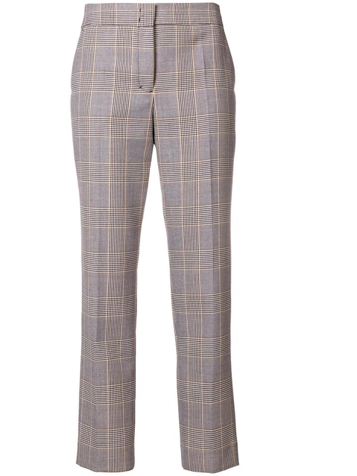 Dorothee Schumacher Cropped Plaid Trousers - Black