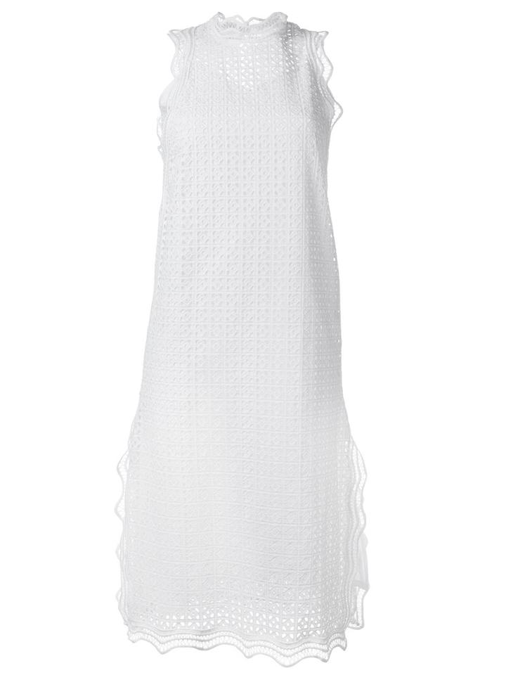 Iro Vicki Dress, Women's, Size: 36, White, Cotton/viscose