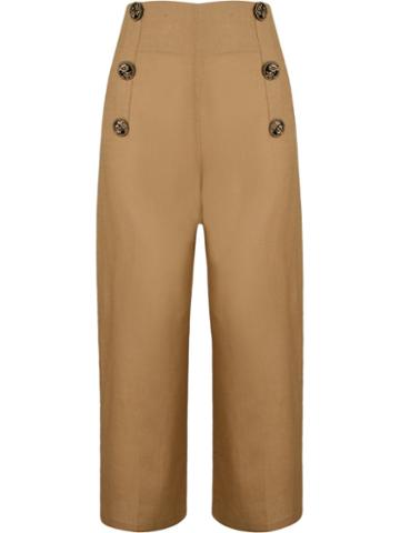 Emannuelle Junqueira Wide Leg Cropped Trousers