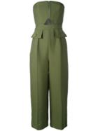 C/meo - Strapless Jumpsuit - Women - Polyester - S, Green, Polyester