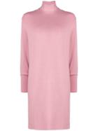 Majestic Filatures Turtleneck Dress - Pink & Purple