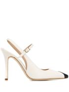 Alessandra Rich Pointed Pumps - White