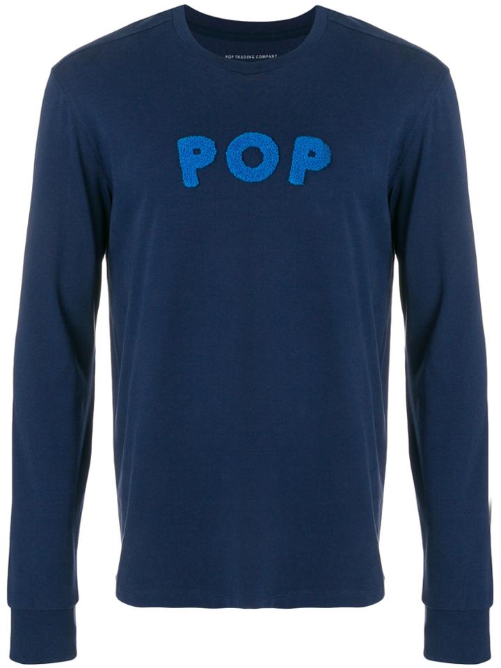 Pop Trading International Logo Sweatshirt - Blue