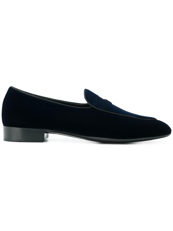Giuseppe Zanotti Design Lightening Bolt Loafers - Blue