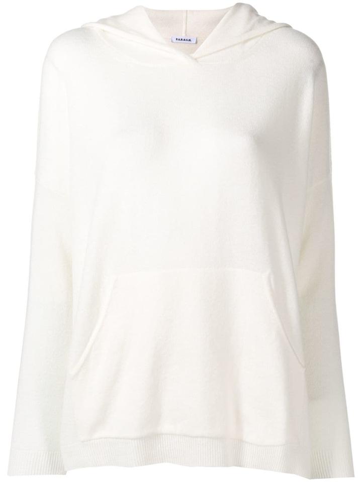 P.a.r.o.s.h. Cashmere Knitted Hoodie - White