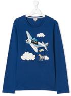 Paul Smith Junior Teen Aeroplane Printed T-shirt - Blue