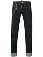 Dsquared2 Slim Jeans, Men's, Size: 44, Blue, Cotton/polyester