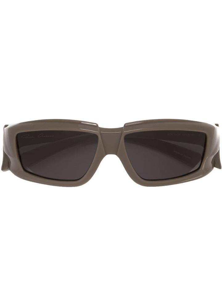 Rick Owens Rectangular Frame Sunglasses - Grey