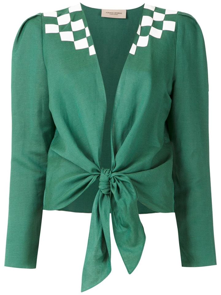 Adriana Degreas Tie Wimblendon Shirt - Green