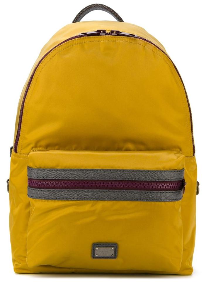 Dolce & Gabbana Vulcano Backpack, Yellow/orange, Nylon