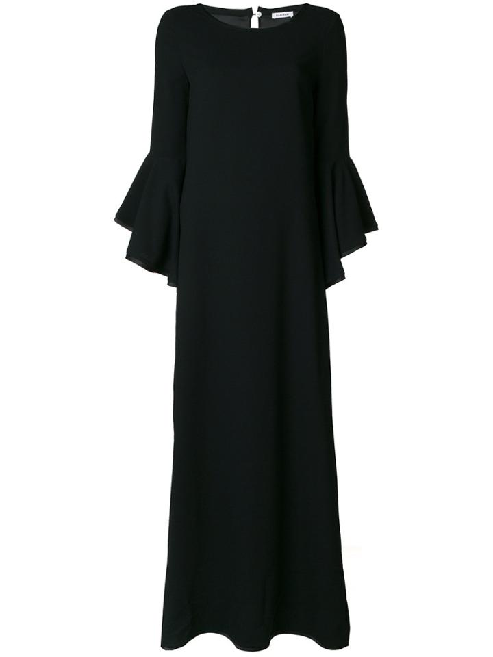 P.a.r.o.s.h. Flared Sleeve Gown - Black