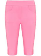 Michael Lo Sordo High-waisted Pocketed Knee-length Shorts - Pink