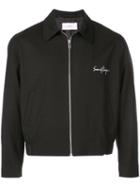 Second/layer Boxy Zipped Jacket - Black