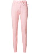 Gcds Slim Five-pocket Jeans - Pink & Purple
