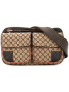 Céline Vintage Macadam Pattern Belt Bag - Brown