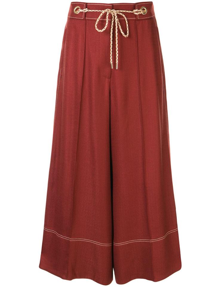 Peter Pilotto Wide-leg Flared Trousers - Brown
