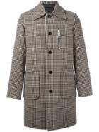 Yang Li Houndstooth Coat, Men's, Size: 46, Nude/neutrals, Polyamide/virgin Wool