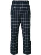 I'm Isola Marras Checked Cropped Trousers - Blue