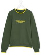 Aston Martin Kids Logo Print Sweatshirt - Green