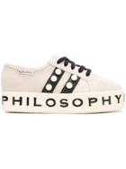 Philosophy Di Lorenzo Serafini Flatform Sneakers - Nude & Neutrals