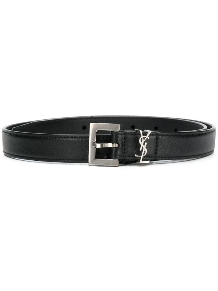 Saint Laurent Monogram Square Belt - Black