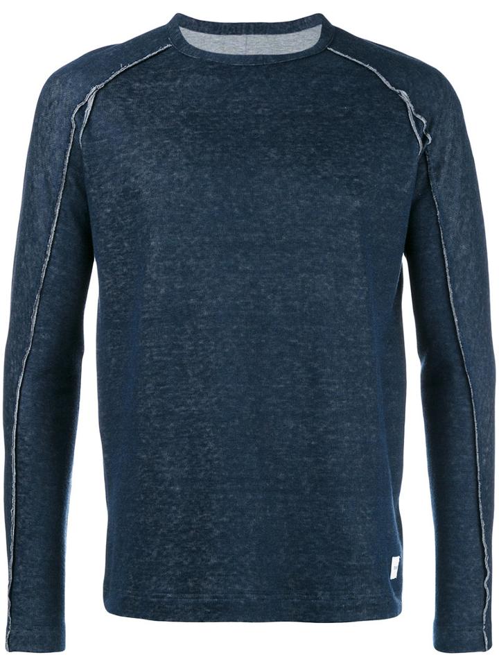 Dondup - Lakeland Sweatshirt - Men - Cotton/linen/flax/polyamide - Xxl, Blue, Cotton/linen/flax/polyamide