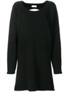 Faith Connexion Open Back Sweat Dress - Black