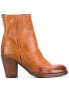Sartori Gold Block Heel Ankle Boots - Brown