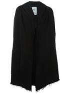 Lost & Found Rooms Long Hooded Cardigan, Men's, Size: Medium, Black, Cotton