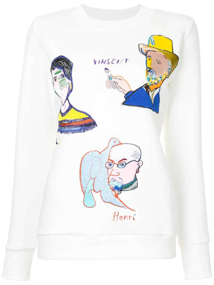 Katya Dobryakova Artists Sweatshirt - White