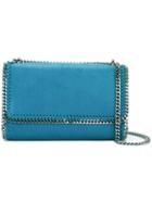 Stella Mccartney Falabella Crossbody Bag, Women's, Blue, Viscose/artificial Leather/metal