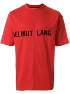 Helmut Lang Logo Print T-shirt - Red
