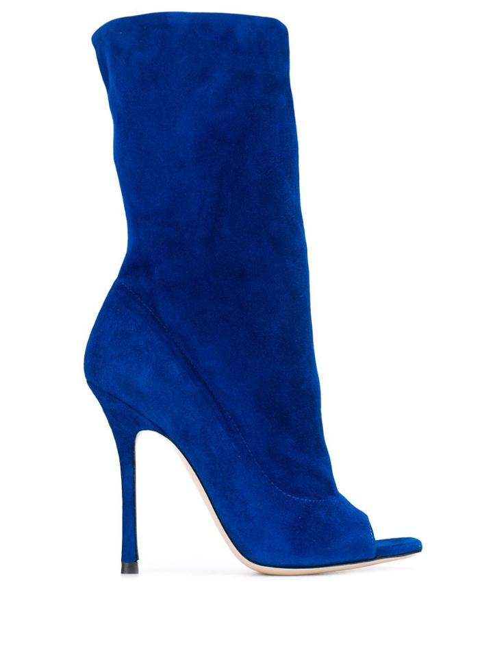 Marc Ellis Open Toe Booties - Blue
