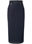 Versace Denim Midi Skirt - Blue