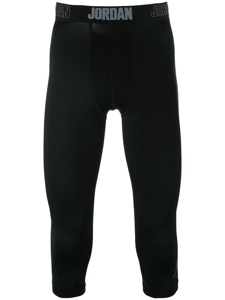 Nike Jordan Cropped Leggings, Men's, Size: Medium, Black