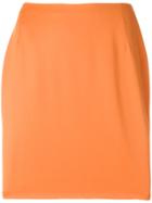 Versace Vintage Fitted Mini Skirt - Yellow & Orange