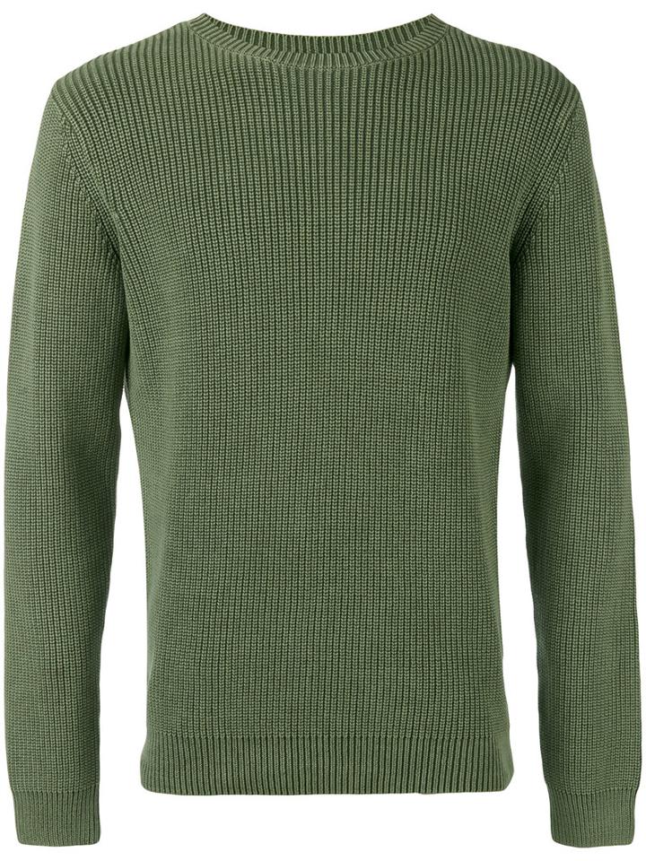 A.p.c. - Crew Neck Knit Jumper - Men - Cotton - L, Green, Cotton