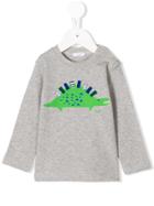 Il Gufo Crocodile Print T-shirt - Grey