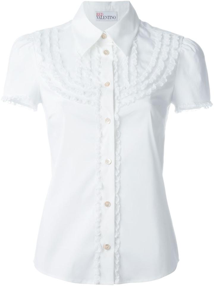 Red Valentino Frill Trim Shirt