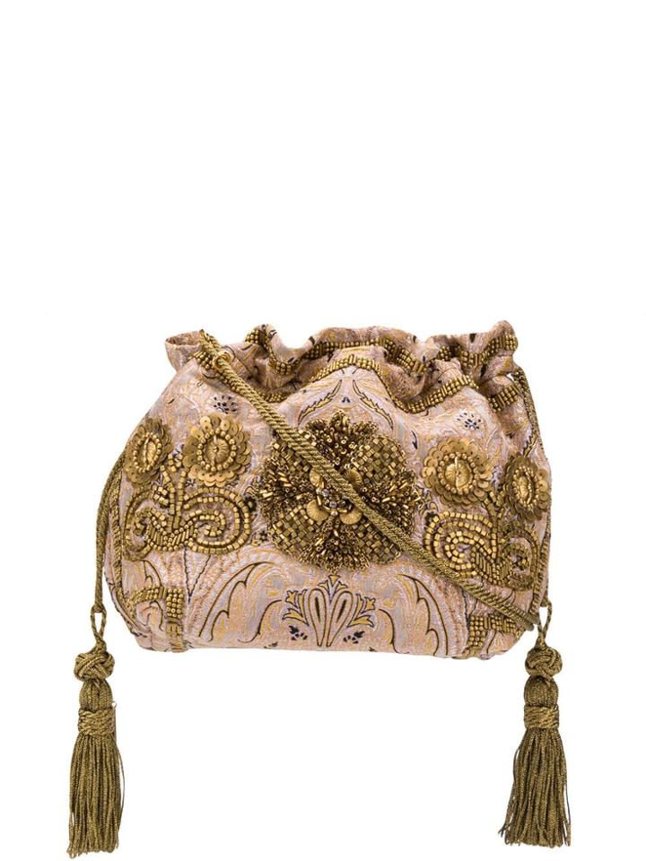 Etro Embellished Shoulder Bag - Neutrals