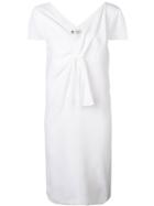 Lanvin Tied Front Mini Dress - White