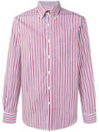 Paul & Shark Striped Poplin Shirt - Red
