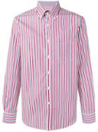 Paul & Shark Striped Poplin Shirt - Red