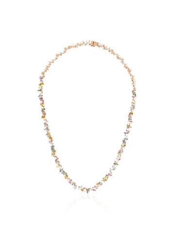 Suzanne Kalan 18kt Rose Gold Fireworks Sapphire And Diamond Necklace