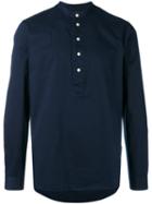 Hope - Mandarin Collar Shirt - Men - Cotton - 52, Blue, Cotton