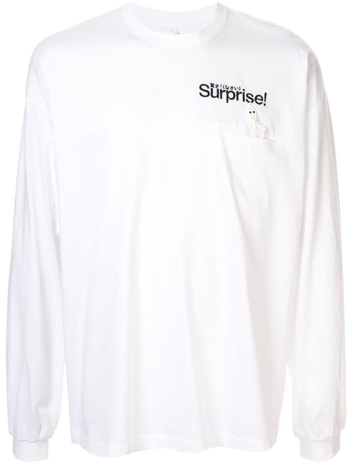 Doublet Slogan Long-sleeve Top - White